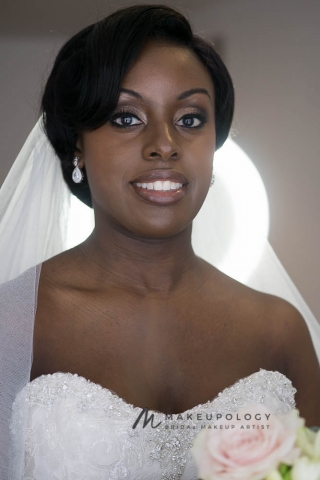 Makeupology Bridal Makeup artist in London for black skin.